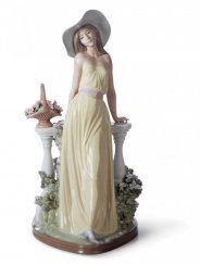 Time for Reflection Woman Figurine