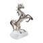 Skleněná figurka Mustang, kůň vysypaná českým křišťálem Preciosa