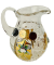 Gold-plated cut crystal small pitcher - Height 10cm