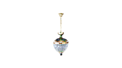 Crystal chandelier 9105-1-SM Green