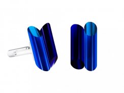 Manžetové knoflíky z chirurgické oceli Neon Collection by Veronica s křišťálem Preciosa