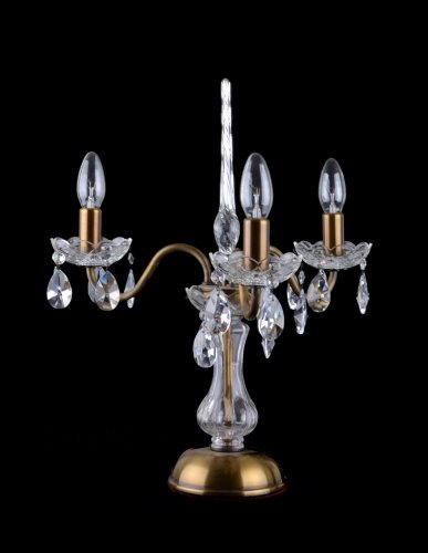 Křišťálová stolní lampa SE-5010-3-PT