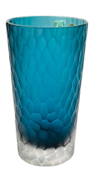 Color-cut crystal vase - Height 16cm