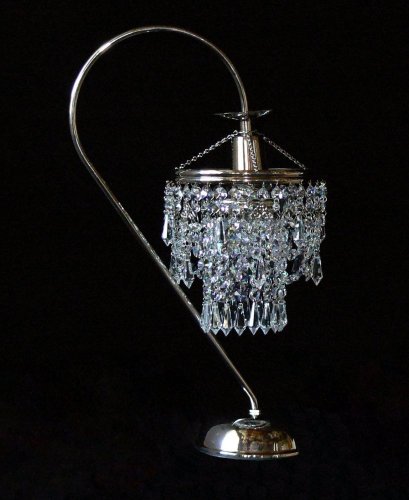 Křišťálová stolní lampa SE-7814-1-NK
