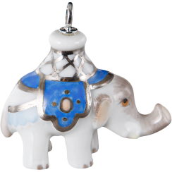 Animal Pendant Elephant Blue