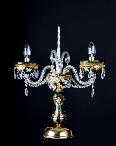 Křišťálová stolní lampa SE 0635-2-SM