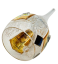 Broušený pozlacený zvonek - Výška 14cm