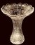 Cut crystal vase - Height 25cm
