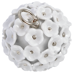 1739 Royal Flower "Snowball flower pendant"
