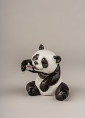 A Cheerful Panda Figurine