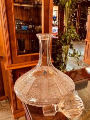 Sailors-shaped cut crystal bottle - Height 25cm/750ml