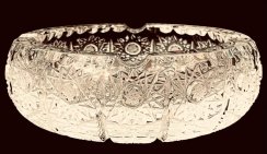 カットクリスタル製灰皿 - 高さ5cm/直径16cm