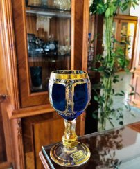 Paneled liqueur glass - set of 2pcs - Height 13cm/90ml