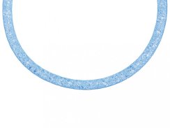 Náhrdelník z chirurgické oceli Scarlette s českým křišťálem Preciosa - modrý