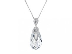 Stříbrný přívěsek Perfect Brilliance s českým křišťálem Preciosa