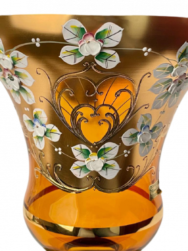 Váza zdobená vysokým smaltem - Výška 25cm