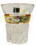 Broušené pozlacené panáky - set 6ks - Výška 6cm/45ml