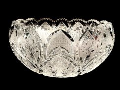 Cut crystal bowl - Height 9cm / Diameter 20cm