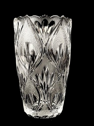 Jarrón de cristal tallado - Altura 20cm