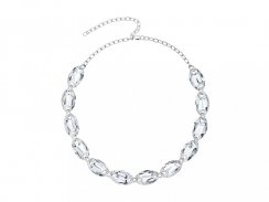 Stříbrný náhrdelník Elegancy s křišťálem Preciosa