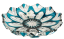 Broušený barevný talíř - Výška 3cm / Průměr 14cm
