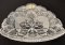 Cut crystal plate - Height 6cm / Width32cm