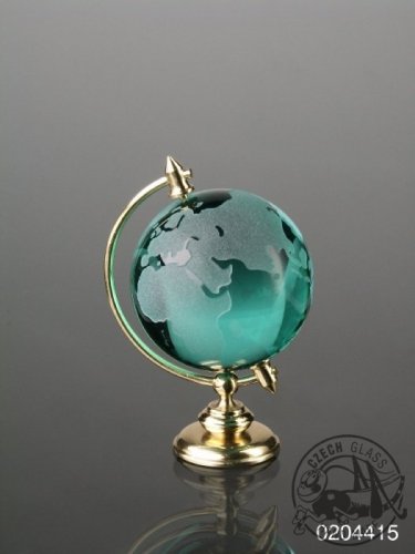 Crystal globe 4cm green