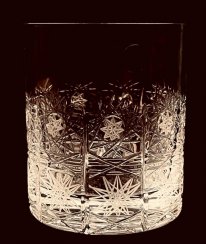 Cut crystal whiskey glasses 330ml - set of 6pcs