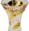 Broušená pozlacená váza - Výška 18cm