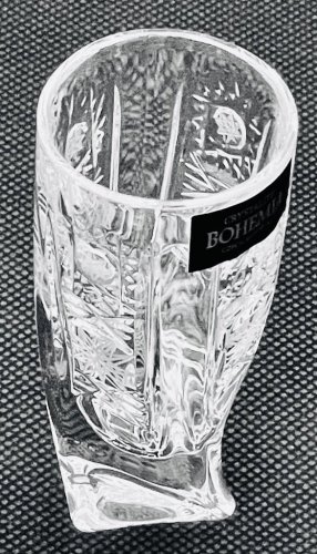 Broušené sklenice na likér - set 6ks - Výška 8cm/50ml