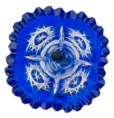 Barevná broušená váza - Výška 23cm