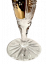 镀金切割水晶花瓶 - 高23厘米