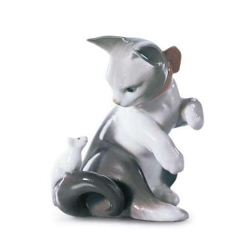 Cat and Mouse Figurine