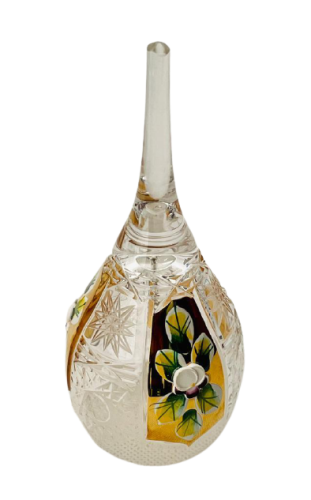 Broušený pozlacený zvonek - Výška 14cm