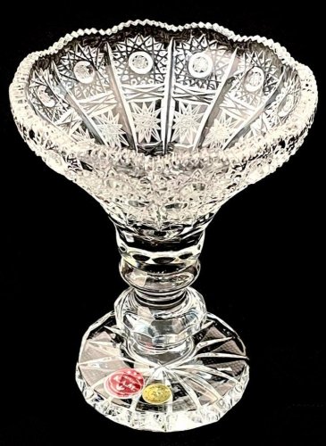 Cut crystal ice cream bowl - Height 14cm