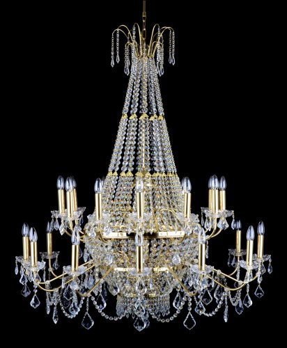 Křišťálový lustr 7330-12+12-S