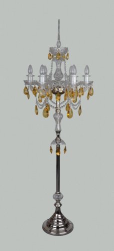 Crystal floor lamp AK-1740-6-NK Ambra