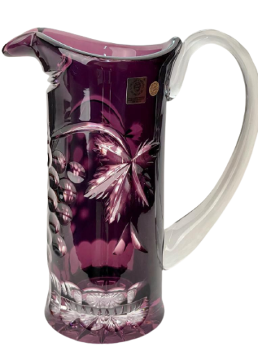 Barevný broušený džbán - Výška 23cm/900ml