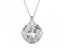 Stříbrný přívěsek Brilliant Rose s českým křišťálem Preciosa - krystal
