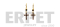 Gold-plated earrings with Czech garnet stone