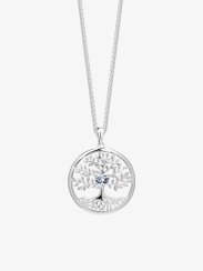stříbrný přívěsek Sparkling Tree od Life, strom života , kubická zirkonie, bílý