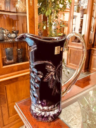 Barevný broušený džbán - Výška 23cm/900ml