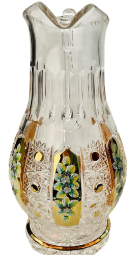 Broušený pozlacený džbán - Výška 29cm/1300ml