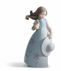 Little Violet Girl Figurine