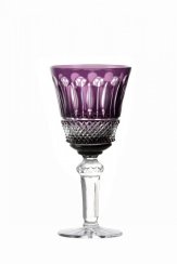 Copas de vino cortadas de colores - juego de 6 - 240ml