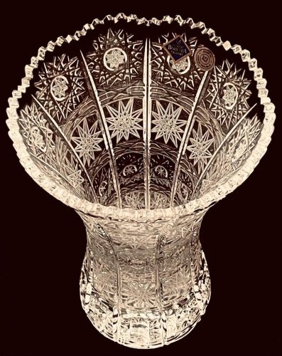 Křišťálová váza - Výška 18cm