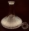 Sailors-shaped cut crystal bottle - Height 25cm/750ml