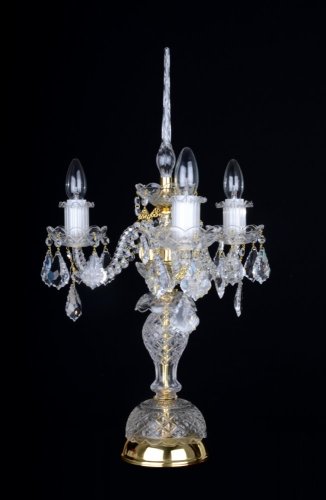 Křišťálová stolní lampa SE-0740-3-P