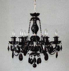 Křišťálový lustr 0748-6-NK Black