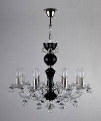 Křišťálový lustr 0480-8-RNK black